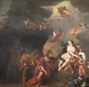Aeneas Receiving A New Set Of Armour From Venus, Ferdinand Bol, 1660 - 1663 — Ferdinand Bol