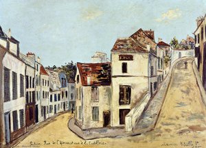 Pontoise, L'eperon Street And Street De La Coutellerie — Maurice Utrillo, Impressionism