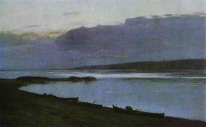 Evening On The Volga — Isaak Ilyich Levitan, Impressionism