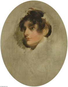 Head Of An Unknown Young Woman — Sir Thomas Lawrence, Regency Neoclassicism