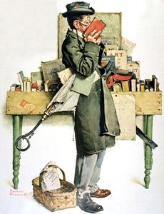 Reading Book — Norman Rockwell