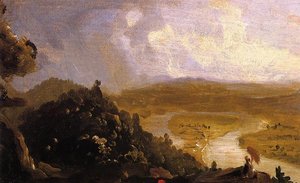 Sketch For The Oxbow — Thomas Cole