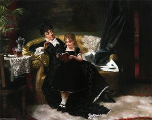 The Reading Lesson — Jan Frederik Pieter Portielje