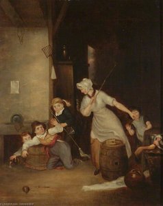 A Dame Scolding Naughty Children — Edward Bird