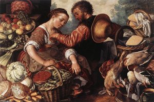 Woman Selling Vegetables — Joachim Beuckelaer