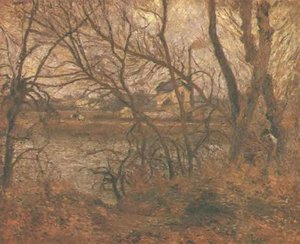 The Climbing Path, L'hermitage — Camille Pissarro, Impressionist Style