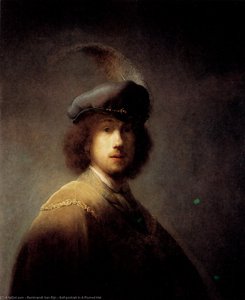 Self­portrait In A Plumed Hat
