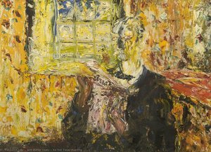 An Old Timer Reading — Jack Butler Yeats