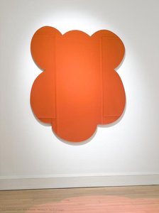 Monkey (red-orange) — Jeff Koons