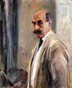 Self Portrait With Brush And Palette — Max Liebermann