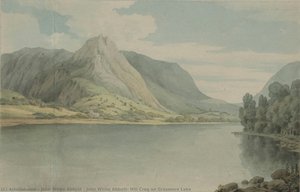 John White Abbott, Hill Crag On Grasmere Lake — John White Abbott