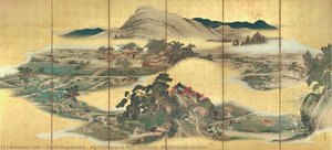 Agriculture In Four Seasons (right-hand Screen) — Kanō Naganobu