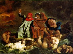 La Barca Di Dante. . — Eugène Delacroix