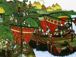 Ancient Russians At Dnieper — Nicholas Roerich