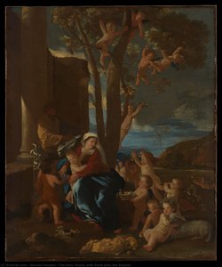 The Holy Family With Saint John The Baptist — Nicolas Poussin