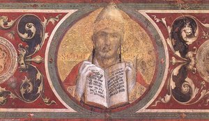 Maestà (detail Of The Medallions) — Simone Martini