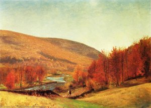 Autumn Landscape, Vermont — Thomas Worthington Whittredge, Hudson River School