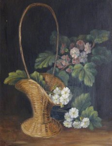 Still Life With Flowers In A Basket — Rosalie Chichester, Academic Realism