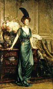 Portrait Of The Honorable Mrs Ernest Guiness — Frank Dicksee