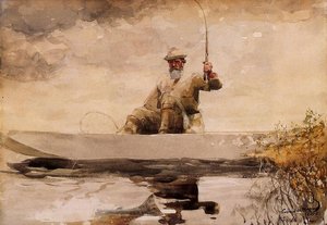 Fishing In The Adirondacks — Winslow Homer