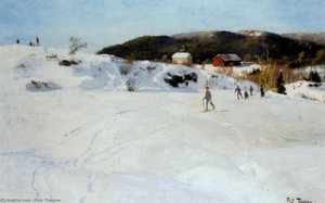 Skiers — Frits Thaulow