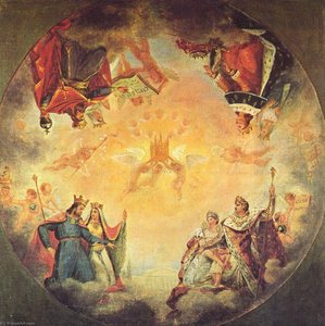 Deutsch Erste Skizze Für Die Kuppel Des Pantheons — Baron Gros Antoine Jean