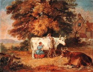 Rural Scene With Cows — James Flewitt Mullock, Romanticism