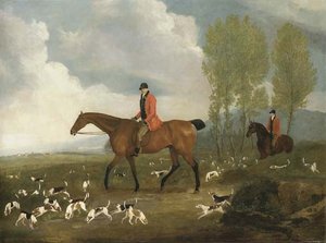 Huntsman To King George Iii's Harriers, With Hounds Drawing Covert — Richard Barrett Davis