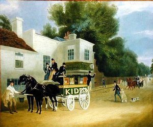 Kidd's Omnibus To Turnham Green At The Angel Inn — James Pollard