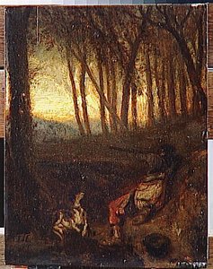 L'affut — Alexandre Gabriel Decamps, Romanticism