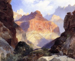 Under The Red Wall, Grand Canyon Of Arizona — Thomas Moran