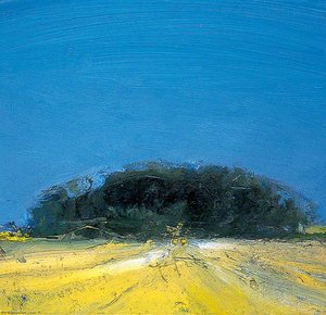 Large Harvest Field with Two Hay Bales at Happisburgh, Norfolk