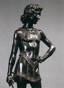 The Young David (detail) — Andrea Del Verrocchio, Renaissance Classicism