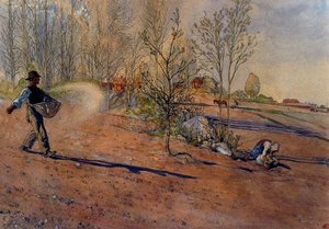 Sowing — Carl Larsson