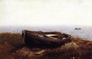 The Old Boat (also Known As The Abandoned Skiff) — Frederic Edwin Church, Hudson River School