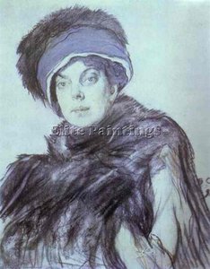 Portrait Of Izabella Grunberg — Valentin Alexandrovich Serov