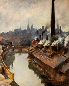 Sheffield, River And Smoking Chimneys — Elizabeth Adela Stanhope Forbes