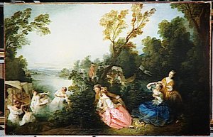 Les Plaisirs Du Bain — Nicolas Lancret