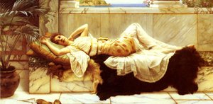 Liegende — R.b.a John William Godward, Neo-classicism