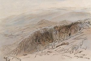 A View Of Pauna, In The Ionian Islands — Edward Lear