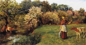 Poll The Milkmaid — Arthur Hughes