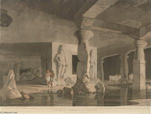 The Entrance To The Elephanta Cave — Thomas Daniell