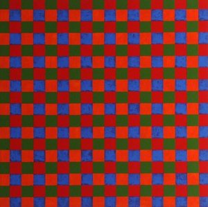 Orange Multi Coloured Squares — Bob Brighton, Abstract Art