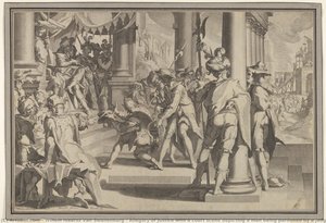 Allegory Of Justice With A Court Scene Depicting A Man Being Pardoned By A Judge — Willem Isaacsz Van Swanenburg, Baroque
