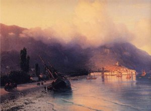 View Of Yalta (detail) — Ivan Konstantinovich Aivazovsky