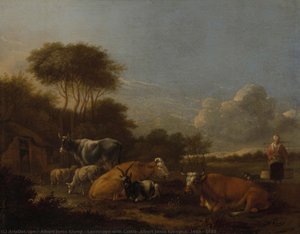 Landscape With Cattle, Albert Jansz Klomp, C. 1665 - 1688 — Albert Jansz Klomp