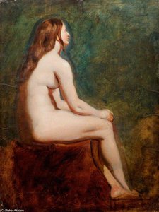 Study Of A Nude Female — William Etty, Romanticism