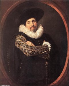 Portrait Of A Man (17) — Frans Hals I, Dutch Golden Age