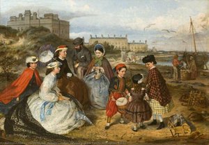 Queen Victoria And Her Family On Brighton Sands — Charles Wynne Nicholls