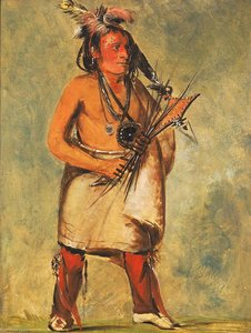 Wa Kon Chásh Kaw, He Who Comes On The Thunder — George Catlin, American Romanticism